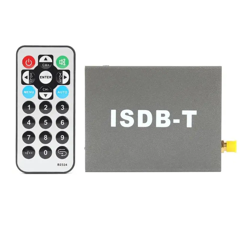VODOOL T502 ISDB-T Car Digital TV Receiver Box Tuner for Japan Brazil South America RCA Audio and Video Input and Four Output