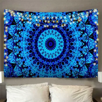 

Indian Mandala Tapestry Wall Hanging Sandy Beach Throw Rug Blanket Camping Tent Travel Mattress Bohemian Sleeping Pad Tapestry