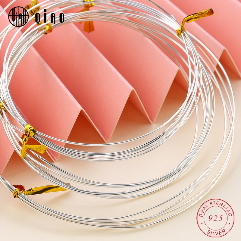 Ювелирная серебряная проволока нить из серебра 925 пробы для ожерелий браслетов