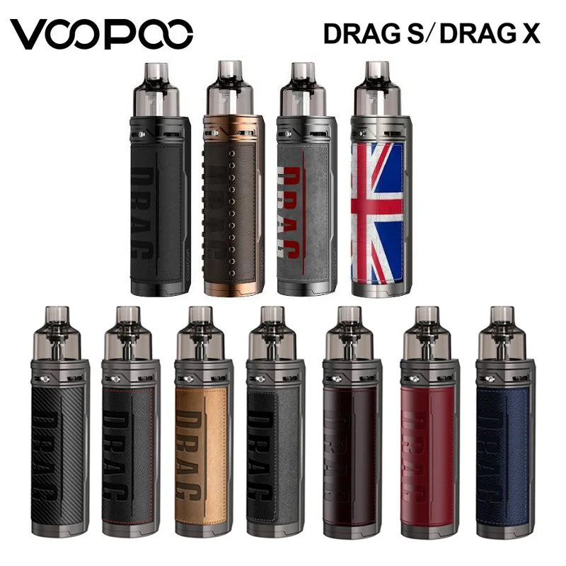 Оригинальный VOOPOO перетащите X S Pod Vape Комплект 80 Вт 60 4 5 мл картридж ген. TT чип PnP VM1 VM5