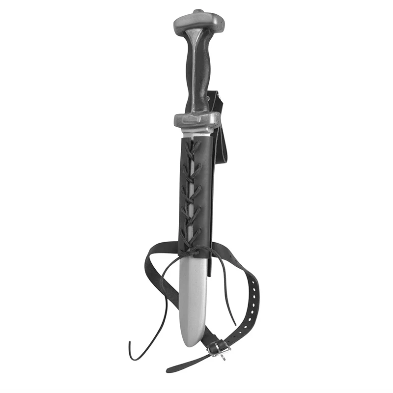 Medieval Assassin Dagger With Leg Scabbard Harness Drop Thigh Holster