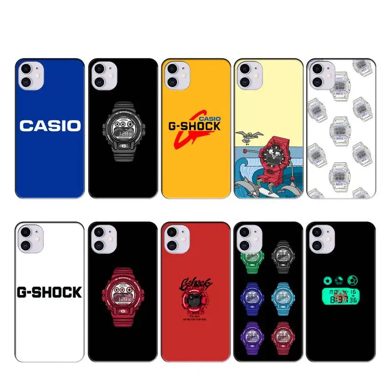 

CASIOS G Shock Satch Fundas Coque Case for IPhone 12 11 Pro Max X XS XR 7 8 6s Plus SE 2020 Cover Accessories