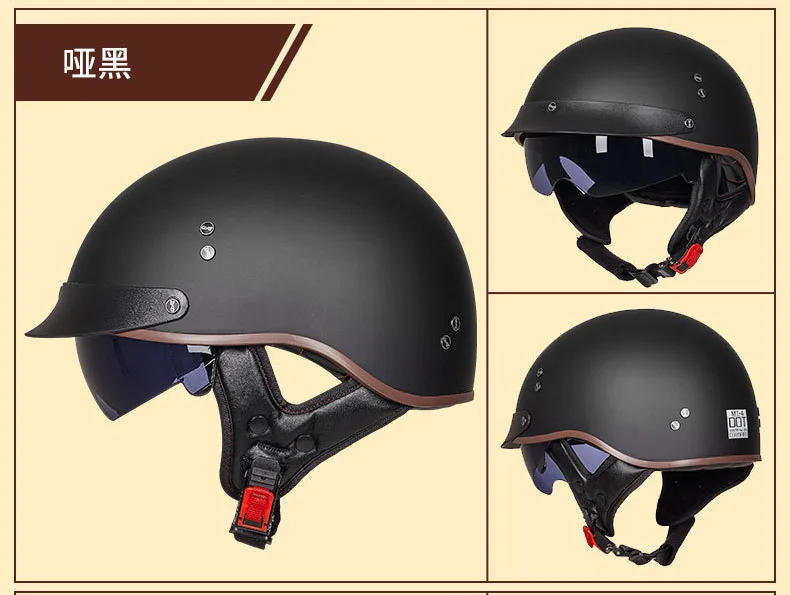 GXT мотоциклетный шлем Ретро Винтаж Casco с открытым лицом скутер мотоциклетный гоночный шлем для верховой езды с DOT сертификация Мото шлем - Цвет: Colour 12