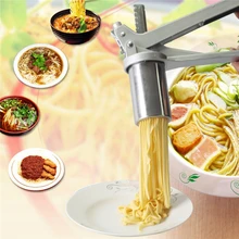 Нержавеющая сталь ручной производитель лапши пресс паста машина Кривошип резак фрукты соковыжималка кухонная посуда с 8 пресс лапши формы для приготовления