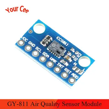 

CCS811 GY-811 Sensor Module Air Quality Numerical Gas Sensors TVOC CO2 GY-CCS811 GY 811 Electronic DIY PCB Board For Arduino