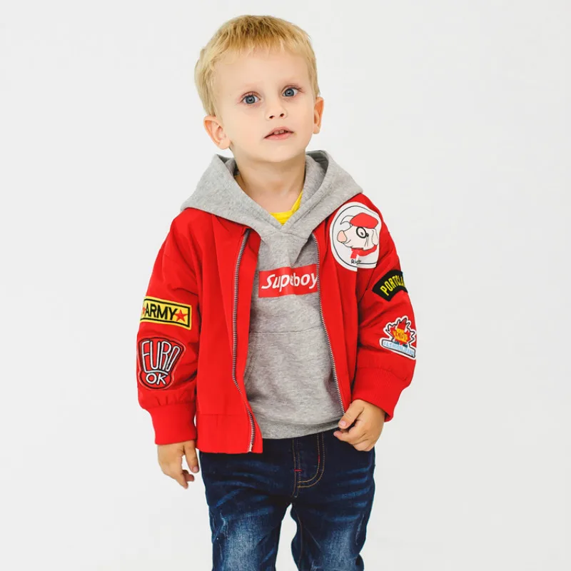Kids Clothes Jacket Coat Child New Autumn Clothing Children's Baby Foreign Style Children Autumn Cartoon Fashion Boy Coat