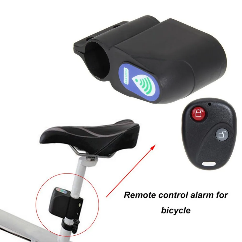 105 дБ беспроводная Противоугонная сигнализация для мотоцикла велосипеда Водонепроницаемая Предупреждение ющая сигнализация с пультом дистанционного управления