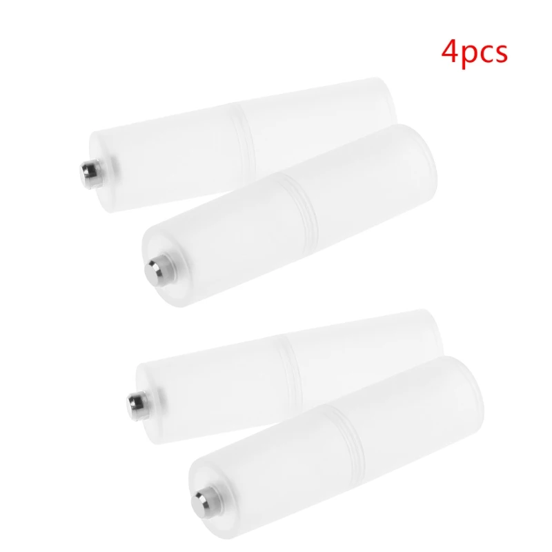 

4 Pcs AAA To AA Size Battery Case Switcher Convenient Converter Adapter Holder