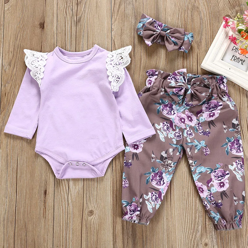 Высококачественный свитер с длинными рукавами из чистого хлопка; брюки с принтом фонарей; костюм из трех предметов с бантом