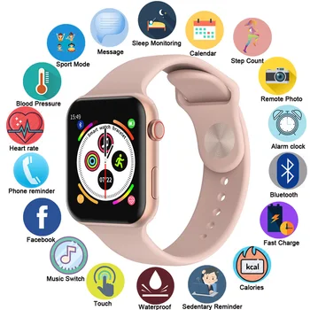 

F10 Fitness Tracker Smart Watch for Apple IOS Iphone Bracelet 1.54" Bluetooth Waterproof IP67 Activity TrackerHeart Rate Sleep