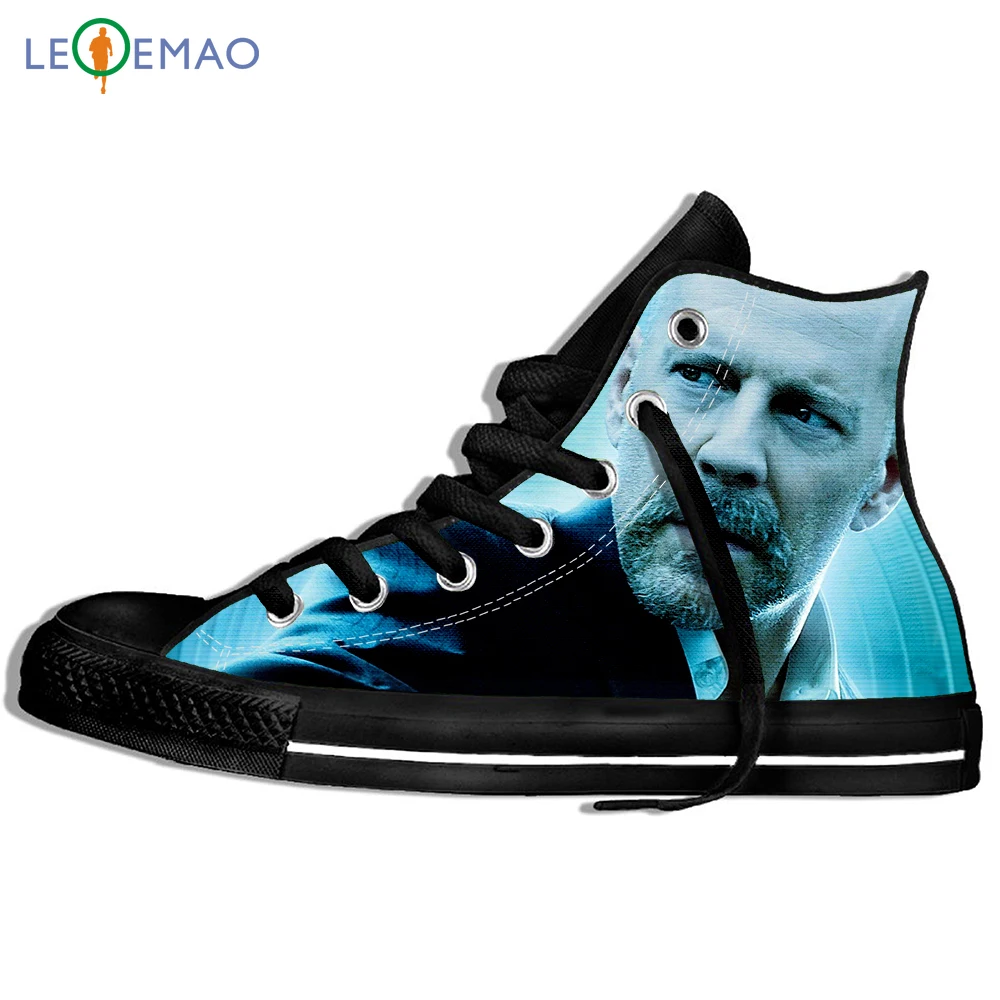 Мужские кроссовки с принтом логотипа Брюс Уиллис плимсоллы, удобные парусиновые дышащие кроссовки Zapatos De Mujer