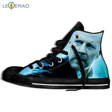 Мужские кроссовки с принтом логотипа Брюс Уиллис плимсоллы, удобные парусиновые дышащие кроссовки Zapatos De Mujer