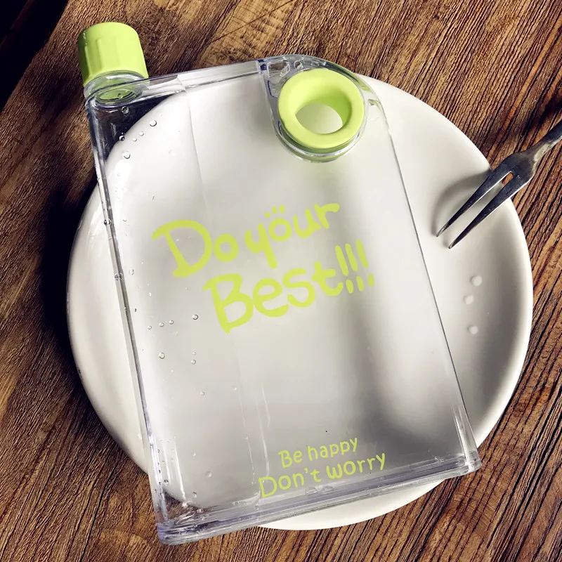 Transparent B Новая мода tazas de ceramica creativas забавная кружка ins Милая бутылка для воды стакан бутылки для воды скраб прозрачный - Цвет: Transparent B