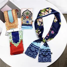 18 цветов, 9x120 см, многофункциональный головной убор, повязка на голову, сумка для волос, хлопковый шарф, фуляр для женщин, модные женские шарфы-воротники
