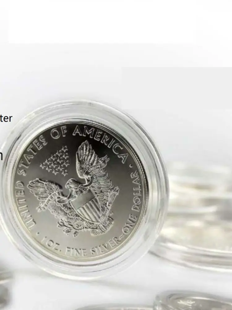 20pcs 100PCS 1 Gram .999 Fine Silver Gold Coin Round Holders/cases 15mm