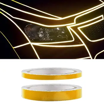 

2CM5Meter Car Styling Reflective Tape Adhesive Tape Motorcycle Bike Body Wheel Rim Band Sticker Decorative Blue/Red/Yellow/White