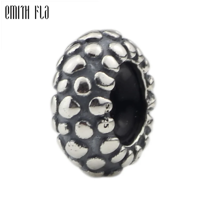 

Genuine 925 Sterling Silver Dot Spacer Stopper Charm Beads for Women Fit for European Charm Bracelets 3.0mm Silver Beads