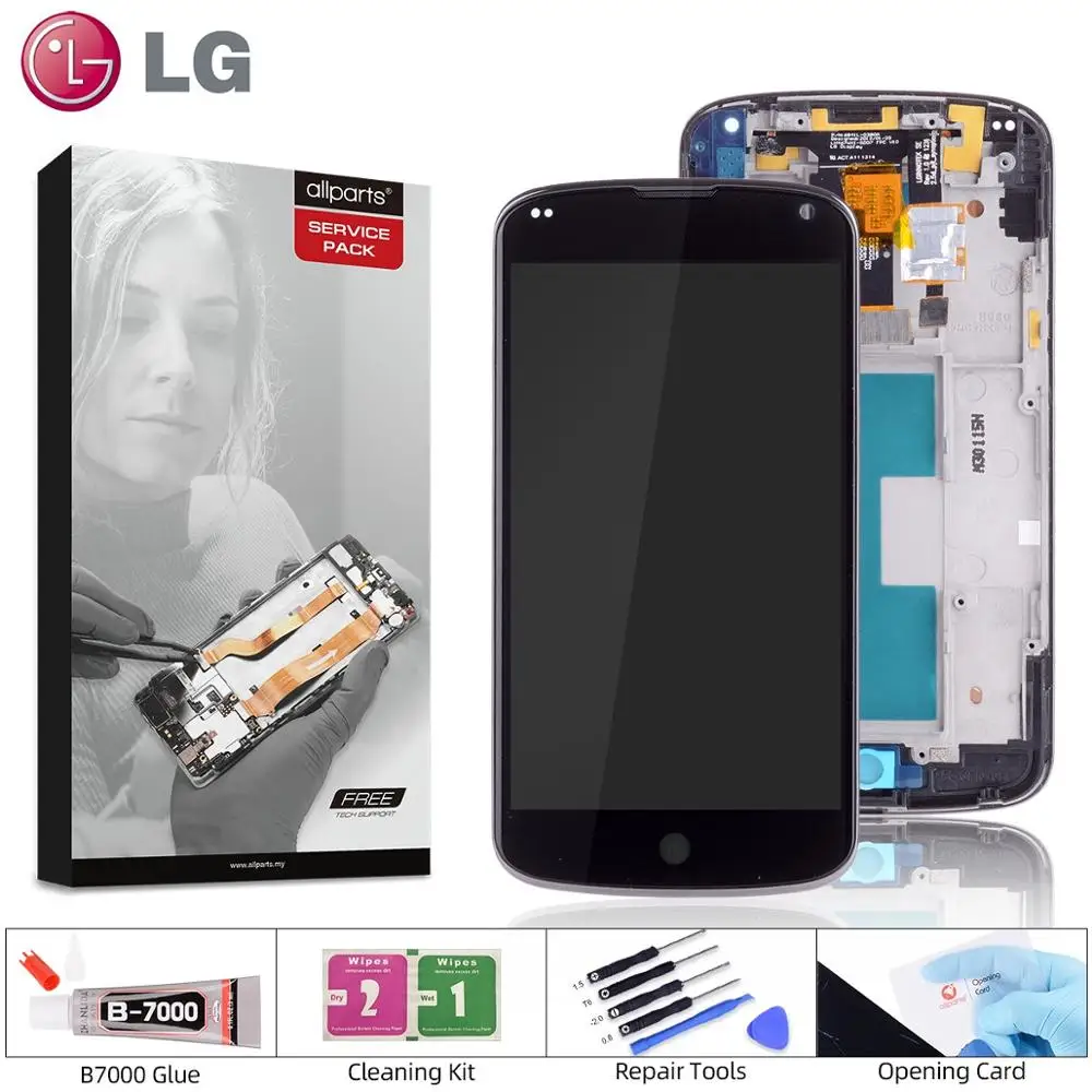 Дисплей для LG Optimus Nexus 4 E960 LCD в сборе с тачскрином на рамке Оригинал