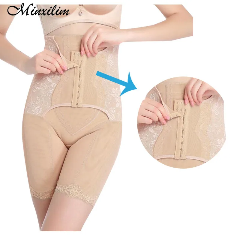 

Корректирующее белье с высокой талией, трусики со стальными косточками для тренировок живота, облегающее нижнее белье для женщин