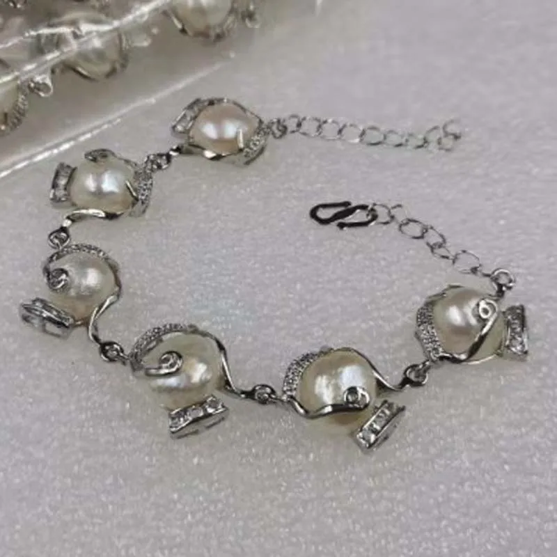 

wholesale 18 pieces 11-12mm baroque freshwater pearl bracelets