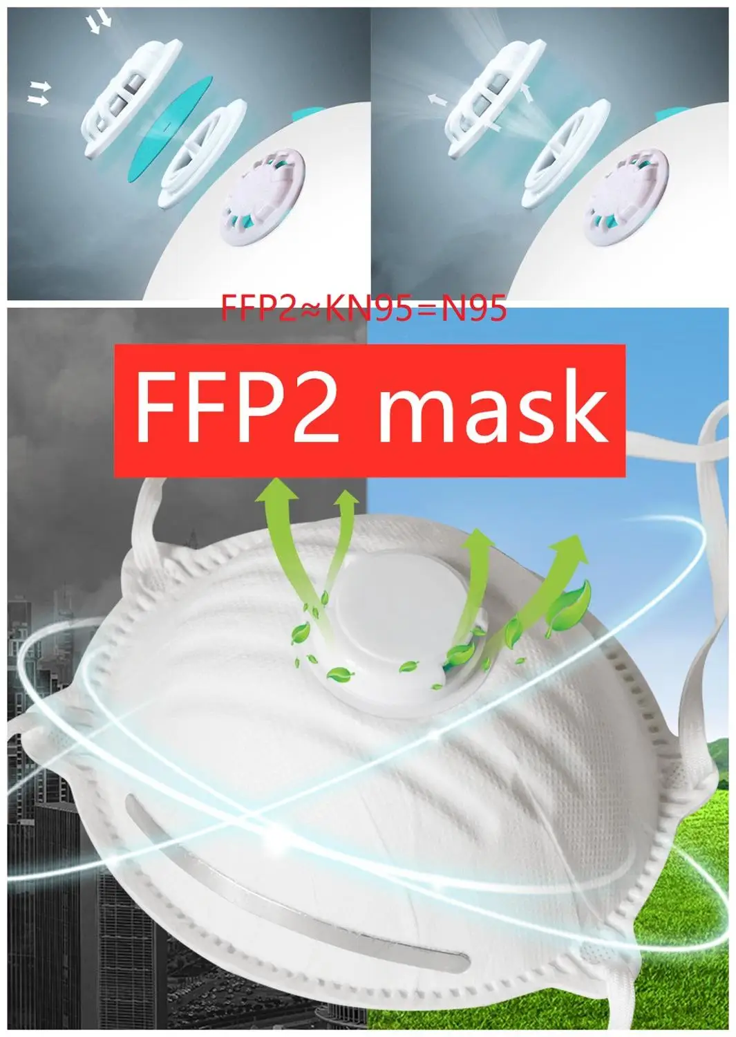 

Anti-fog headband FFP2 FFP1 KN95 N95 grade mask non-woven Dust Mask Anti PM2.5 Anti influenza stock Enough Fast delivery