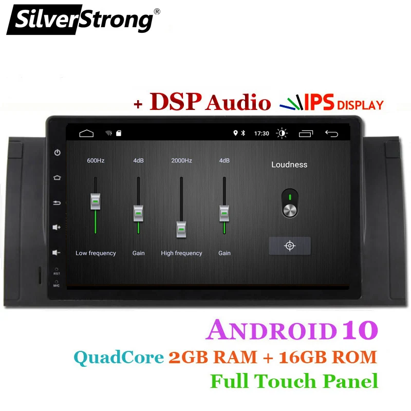 SilverStrong Новый IPS ANDROID 10 0 Автомобильный плеер Android для BMW E53 X5 E39 M5 DSP радио с RDS DAB
