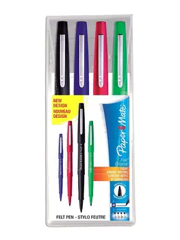 

Original-clutch 4 Papermate - Flair marker pens write classic colors, tip width 1.0mm. Pens