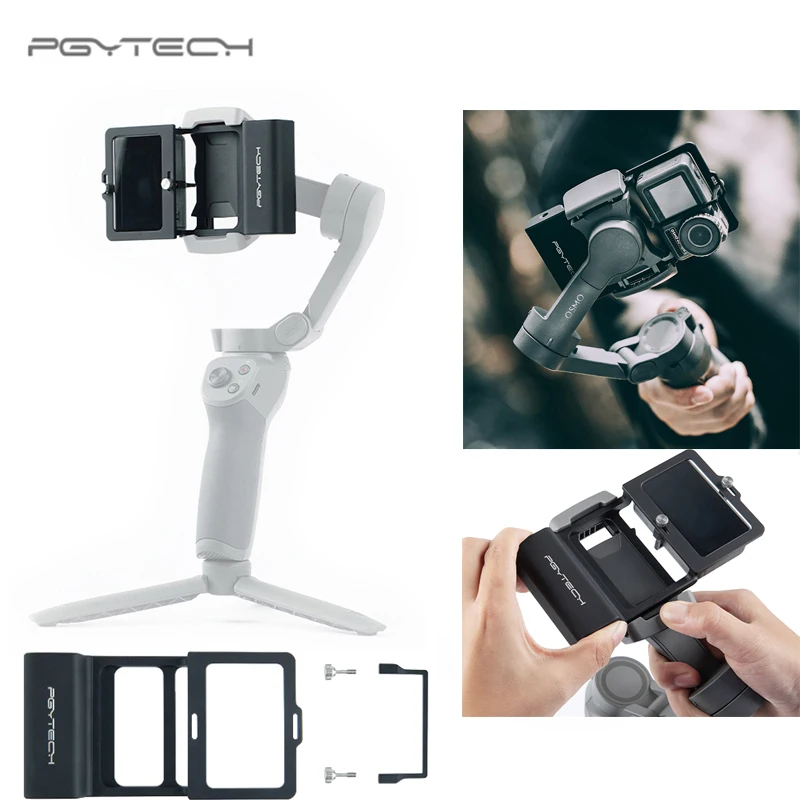 Адаптер для экшн камеры PGYTECH + мобильного Gimbal Gopro Hero7 6 5 Osmo ACTION DJI osmo Mobile 3 smooth 4
