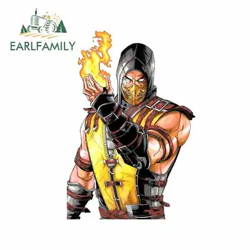

EARLFAMILY 13cm x 9cm For Street Fighte Fine Decal Vinyl Car Sticker Scratch-proof Graffiti Personality Motorcycle Decoration