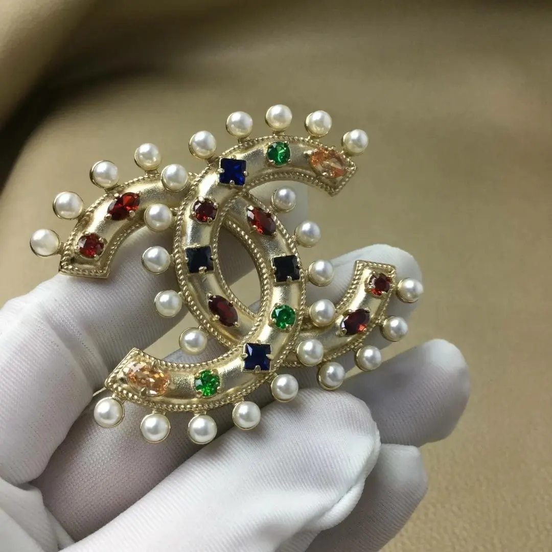 Новая брошь в стиле барокко, женская простая Западная антикварная Cheongsam классическая булавка аксессуары - Цвет: Многоцветный