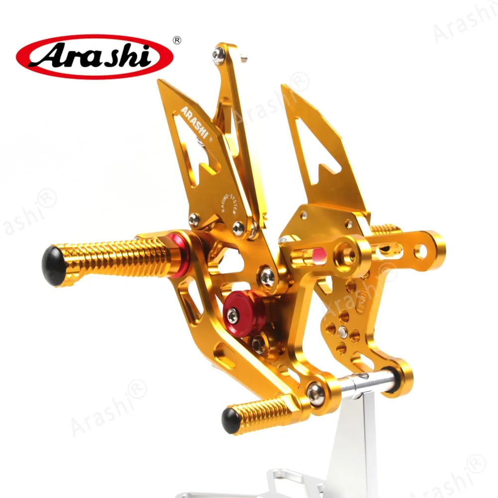 Араши мотоциклист Rearset для YAMAHA YZF R1 2009- ЧПУ Регулируемые подножки YZF-R1 2010 2011 2012 2013