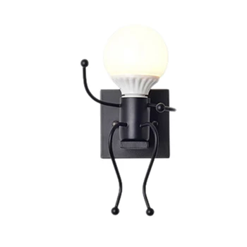 

Vintage Industrial Robot Wall Lights Sconce Lamp Light Fittings for Kids Room Bedroom Home Lighting Decorative