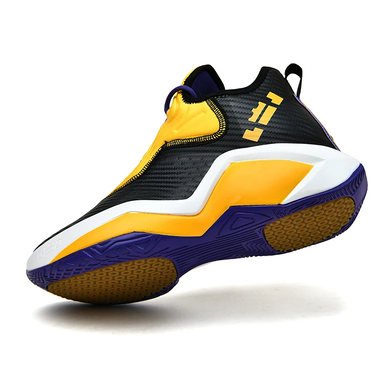2021 Men Professional High-top Basketball Shoes Men's Cushioning Light Basketball Sneakers Mesh Breathable Outdoor Sports Shoes