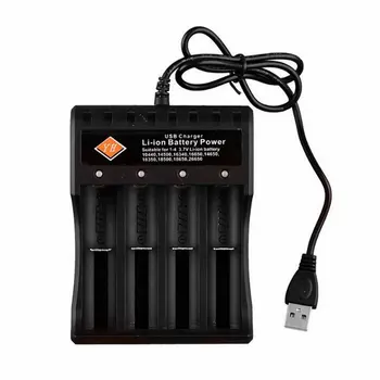 

Smart Usb 18650 Lithium Battery Charger 18650 Lithium Battery Four Slot Charger Usb Four-Slot Charger