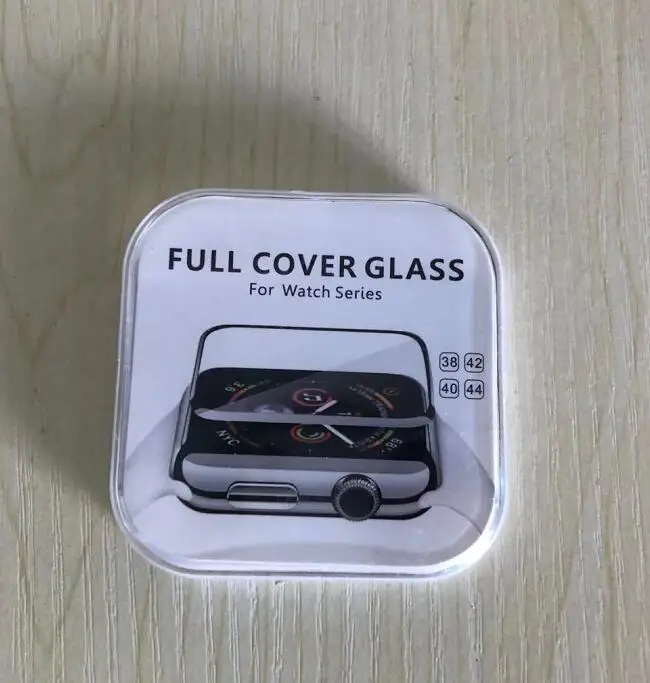 Полное покрытие полностью гелевая стеклянная пленка для Apple Watch 4 40 44 мм Защитная