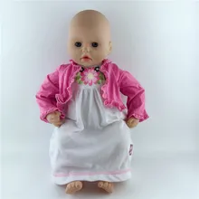 Розовый комбинезон+ шапочка, комплект одежды для куклы, подходит для детей 46 см/18nch, лучший подарок на день рождения для детей(продается только одежда