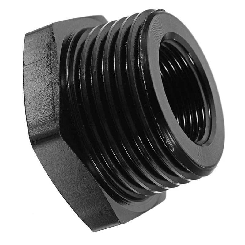 1/2 28 3/4 NPT Thread Suppressor Oil Filter Adapter Aluminum 25.5mm New