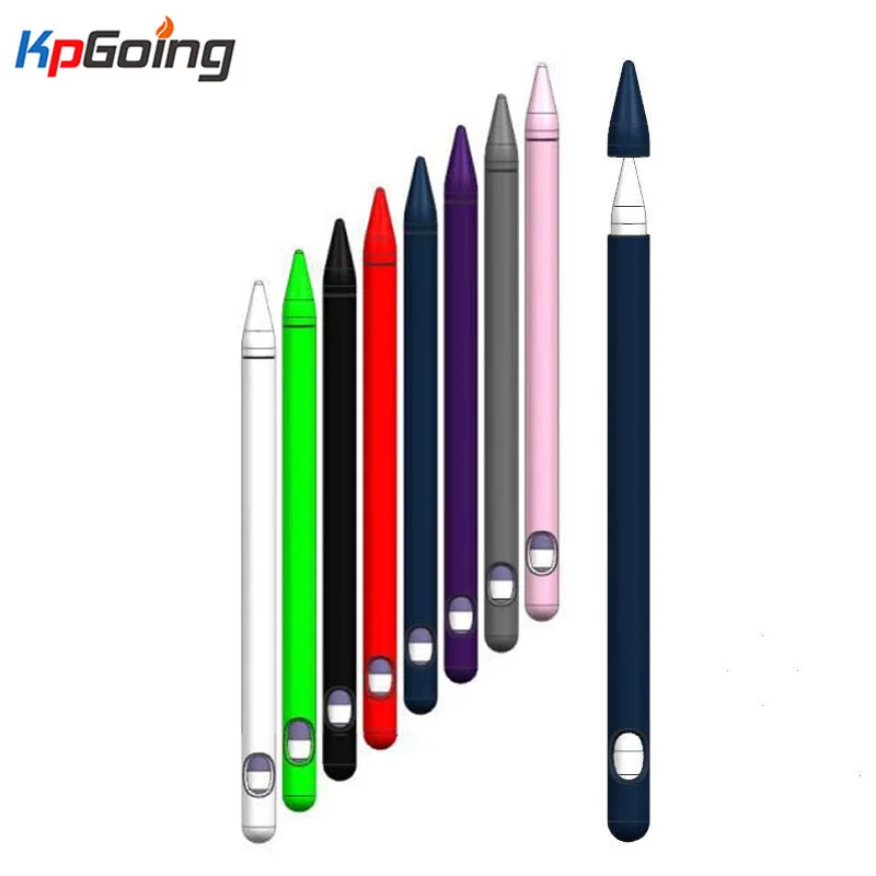 

4 In 1 for Apple Pencil Case Soft Silicone Cover for IPad Tablet Touch Pen Stylus Protective Sleeve Cover Colorful Fundas Capa