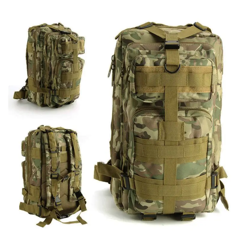 Для мужчин женщин Военная Униформа армии тактический Рюкзак Molle Кемпинг Туризм Треккинг Камуфляж сумка CY1