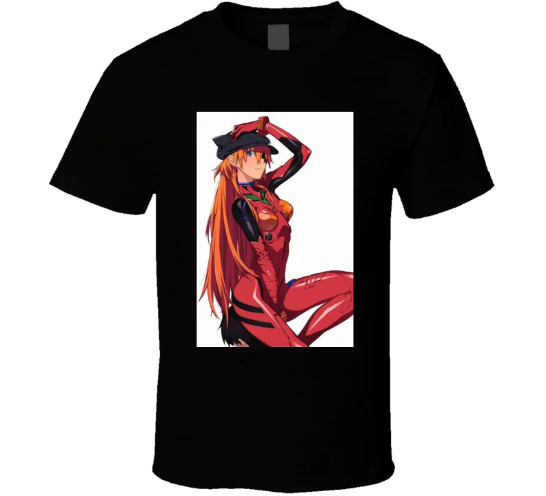 Для мужчин футболка Аска Лэнгли сорью (Evangelion Asuka мультсериала женщин | Мужская