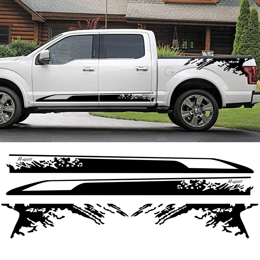 

Car Decals and Graphics 4x4 R-sport Graphics Decals Vinyl Auto Body Door Side Customized Sticker Accessories For Nissan NAVARA