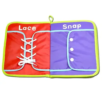 

Montessori Learn To Dress Boards Quiet Book Early Learning baby Basic Life