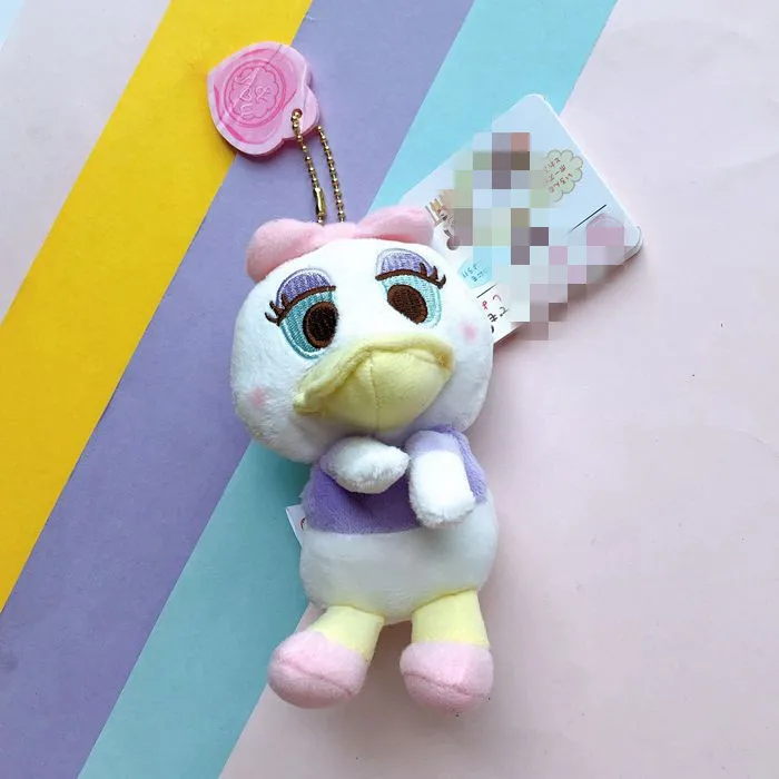 12 шт./лот плюшевые llaveros kawaii брелок Дональд подвеска с форме утки линии друзей оптом дешевле - Цвет: B