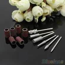 Горячая 12 шт. профессиональный салон красоты маникюрные инструменты для дизайна ногтей Шлифовальные полосы сверла набор