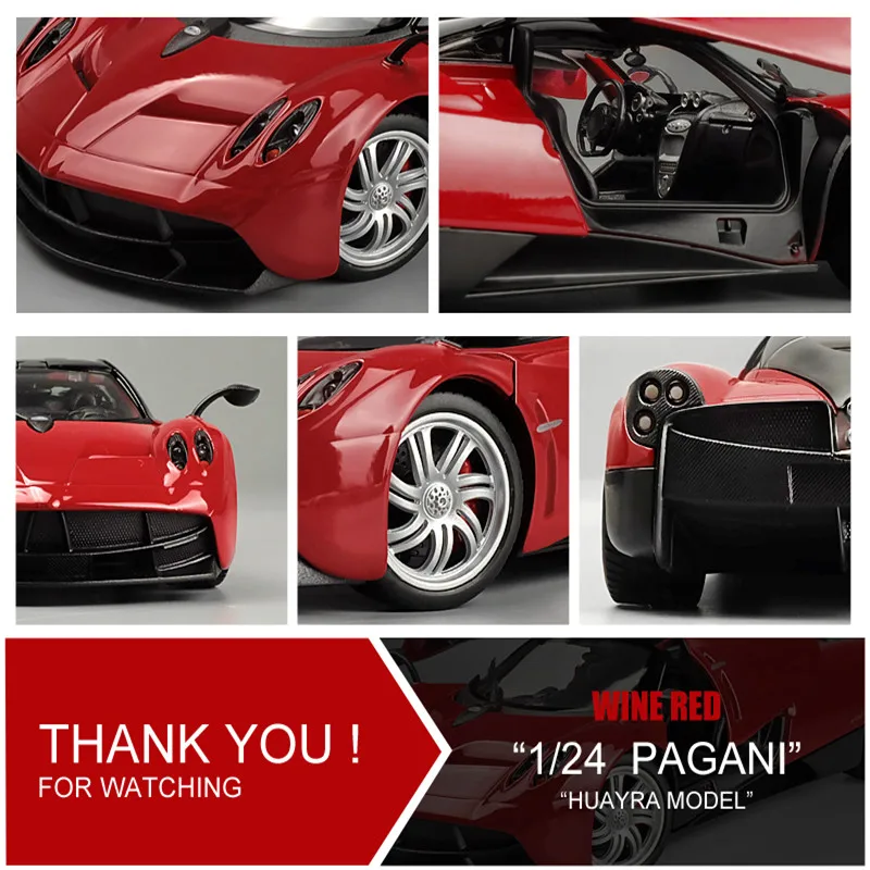 Модель автомобиля Welly 1:24 PAGANI HUAYRA Roadster из сплава литой и игрушечный автомобиль