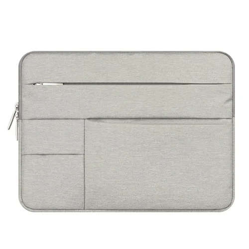 Портативный ноутбук сумка для Macbook Air Pro 11 12 13 14 15 15,6 дюймов планшетный ПК ноутбук рукав чехол сумка для ноутбука чехол для Dell lenovo - Цвет: Light Gray