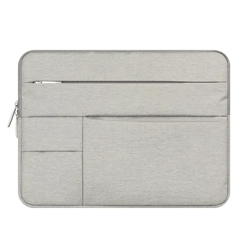 Light Gray Портативный ноутбук сумка для Macbook Air Pro 11 12 13 14 15 15,6 дюймов планшетный ПК ноутбук рукав чехол сумка для ноутбука чехол для Dell lenovo - Цвет: Light Gray