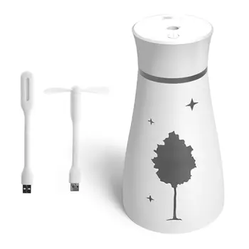 

Maple Leaf Air Humidifier USB Purifier with LED Light Fan Essential Oil Diffuser