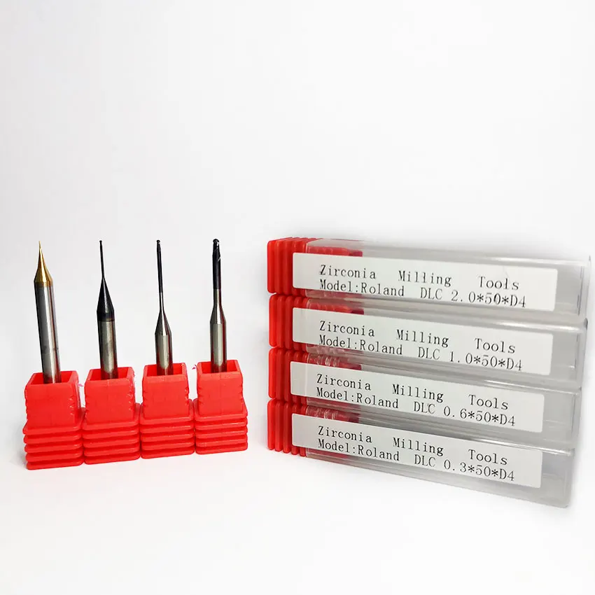 Roland Dwx -52 Frese Per Fresatura Cerec Con Rivestimento Diamantato Per Laboratorio Odontotecnico Per Fresatrice Cad Cam