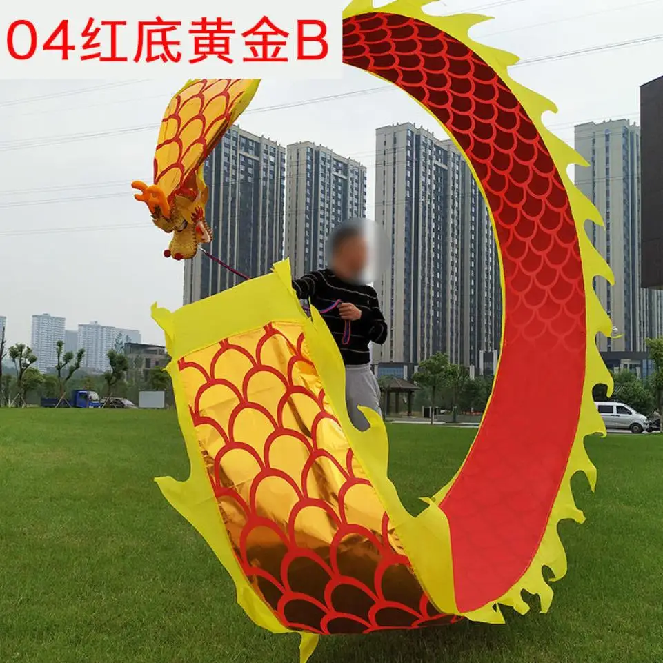 

Sale golden 6M Dragon Dance Costume Fitness Outdoor Sports Exercise Jump Square Performance Funny Toys Group Activities Prop